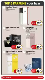 Kruidvat folder week 42 Pagina 83: Calvin Klein eternity moment €24,99, Hugo Boss Woman €29,99