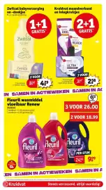 Kruidvat folder week 42 Pagina 88: Fleuril wasmiddel vloeibaar Renew €26,00, Zwitsal babyverzorging en -doekjes €4,29