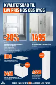 Obs Bygg kundeavis Side 13: DUXA PORSELEN SERVANT 60 CM €1.100,00, DUXA LINA BADEROMSMØBEL 60 CM €5.450,00