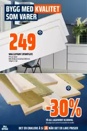Obs Bygg kundeavis Side 8: PÅ ALL LAGERFØRT KLEDNING, WALLS2PAINT SPONPLATE €249,00