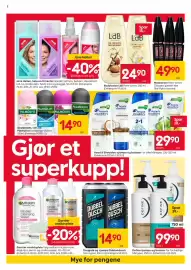 Rusta kundeavis uke 42 Side 2: Deodorant, roll-on Palmolive €14,90, Maskaraer €49,90