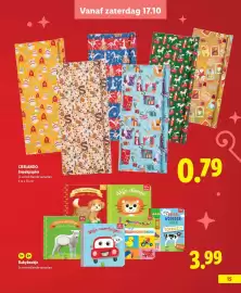 Lidl folder | Speelgoed Pagina 15: Crelando Inpakpapier €0,79, Babyboekje €3,99