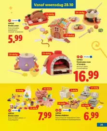 Lidl folder | Speelgoed Pagina 29: Lupilu Houten winkelset €6,99, Lupilu Houten eetset €7,99