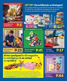 Lidl folder | Speelgoed Pagina 3: Creatief leren & groeien. €23,00, Oneindig veel speelplezier. €0,50