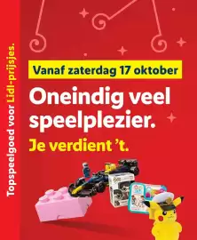 Lidl folder | Speelgoed Pagina 4: Topspeelgoed voor Lidl-prijsjes. Vanaf zaterdag 17 oktober Oneindig veel speelplezier. +