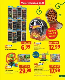 Lidl folder | Speelgoed Pagina 43: Hot Wheels T-Rex Blaze Battle €29,99, Hot Wheels Set van 5 speelgoedauto's €6,99