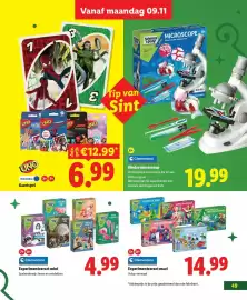 Lidl folder | Speelgoed Pagina 49: Experimenteerset mini €4,99, Kinder microscoop €19,99