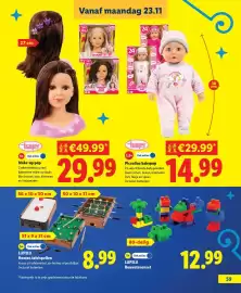 Lidl folder | Speelgoed Pagina 59: Lupilu Houten tafelspellen €8,99, Piccolina babypop €14,99