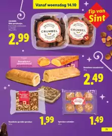 Lidl folder | Speelgoed Pagina 71: Favorina Roomboter amandelstaaf €2,49, Speculaas variantjes €1,49