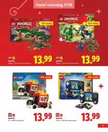 Lidl folder | Speelgoed Pagina 9: LEGO Ninjago - 71853 Jay's drakenmechastrijd €13,99, LEGO City - 60488 Snackbartruck €13,99