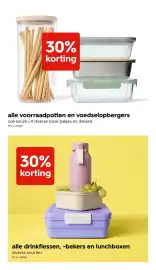 HEMA folder week 42 Pagina 29: Alle voorraadpotten en voedselopbergers, HEMA drinkflessen, -bekers en lunchboxen