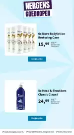 Plein.nl folder Pagina 10: Dove Bodylotion Restoring Care €15,99, Head & Shoulders Classic Clean I €24,99