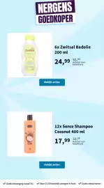 Plein.nl folder Pagina 11: Zwitsal badolie €24,99, Sence Shampoo Coconut €17,99