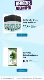 Plein.nl folder Pagina 15: Marcel's Green Soap Deodorant €26,21, Dettol Reinigingsdoekjes Tru €8,59
