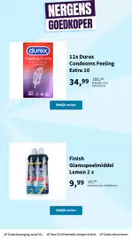 Plein.nl folder Pagina 25: Finish Glansspoelmiddel Lemon 2 x €9,99, Durex Condoms Feeling Extra 10 €34,99