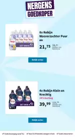 Plein.nl folder Pagina 29: Robijn Wasverzachter Puur €21,75, Robijn Klein en Krachtig €39,99