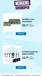 Plein.nl folder Pagina 33: NIVEA Deodorant Roller Invisible €12,59, Robijn 3-in-1 Wascapsules €20,19