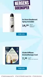 Plein.nl folder Pagina 4: Dove Deodorant Spray Invisible €14,99, Glade Diffuser Aromatherapy Cool €7,99