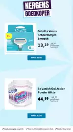 Plein.nl folder Pagina 6: Vanish Oxi Action Poeder Witte €44,99, Gillette Venus Scheermesjes Smooth €13,19
