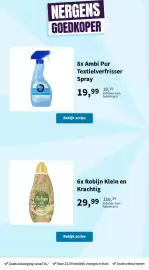 Plein.nl folder Pagina 60: Ambi Pur Textielverfrisser Spray €19,99, Robijn Klein en Krachtig €29,99