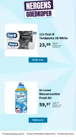 Plein.nl folder Pagina 62: Oral-B Tandpasta 3D White €23,99, Lenor Wasverzachter Fresh Air €59,97
