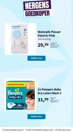 Plein.nl folder Pagina 66: Pampers baby-dry €31,99, Waterpik waterflosser €29,99