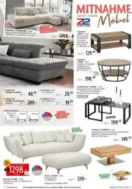 Zurbrüggen Prospekt Seite 3: Eckgarnitur „MANCHESTER“ €1.498,00, Couchtisch "JAMBI" €198,99
