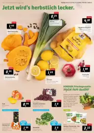 KONSUM Prospekt woche 42 Seite 5: Genussmomente Mandarinen €1,99, Rosenkohl €1,48