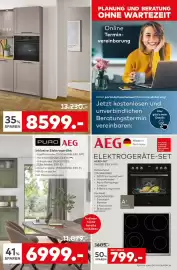 Porta Prospekt Seite 7: Küchenblock mit Einbauofen €8.599,00, PURO AEG €6.999,00