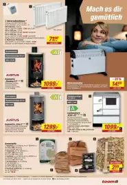 Toom Baumarkt Prospekt Seite 13: JUSTUS Kaminofen „Faro 2“ €1.299,00, JUSTUS Kaminofen „Usedom 5 D“ €1.099,00