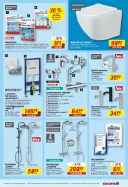 Toom Baumarkt Prospekt Seite 21: Wand-WC-Set „Madrid“ €99,99, Duschsäule „Lovina“ €59,99