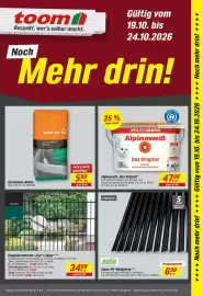Toom Baumarkt Prospekt Seite 25: Gutia Sinus-PC-Wellplatte €6,99, Quick-mix Gartenbau-Beton €5,89