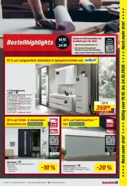 Toom Baumarkt Prospekt Seite 27: Badmöbelserie "Jelte" €359,99, Haustüren
