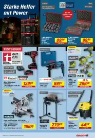 Toom Baumarkt Prospekt Seite 7: Scheppach Holzspalter HL760LS €279,99, Metabo Kapp- und Zugsäge „KGS 216 M“ €169,99