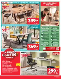 Segmüller Prospekt woche 42 Seite 3: BOOOM Schreibtisch €299,00, Esstisch Denver €79,99