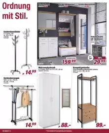 Poco Prospekt woche 42 Seite 12: Garderobenwagen €14,99, Mehrzweckschrank €88,00