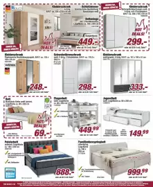 Poco Prospekt woche 42 Seite 2: Schwebetürenschrank €298,00, Kleiderschrank Plankeneiche-Nachbildung/graphit €248,00