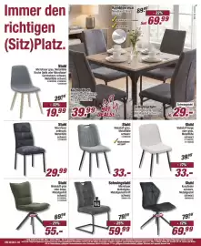Poco Prospekt woche 42 Seite 4: Schwingstuhl Microfaser dunkelgrau, Metallgestell/Griff schwarz €59,99