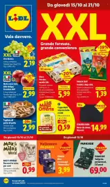 Volantino Lidl settimana 42 Pagina 1: FUNKO Mini personaggi 'Wednesday' €3,99, Tagliata Di Petto Di Pollo €2,99