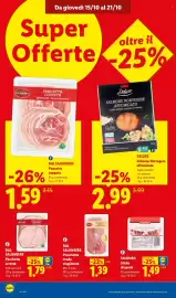 Volantino Lidl settimana 42 Pagina 14: Deluxe Salmone norvegese affumicato €2,99, Salumeo Sticks di speck €1,49