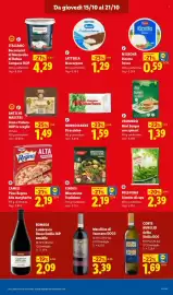 Volantino Lidl settimana 42 Pagina 15: Antichi Maestri Grana Padano DOP in scaglie €1,49, MILBONA Ricotta fresca €0,59
