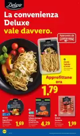 Volantino Lidl settimana 42 Pagina 20: Deluxe Tagliolini al tartufo €1,79, DELUXE Sugo all'astice americano €1,69