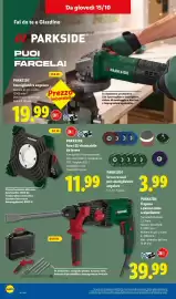 Volantino Lidl settimana 42 Pagina 32: PARKSIDE Set accessori per smerigliatrice angolare €3,99