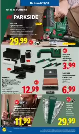 Volantino Lidl settimana 42 Pagina 36: PARKSIDE Seghetto a pendolo €29,99, PARKSIDE Cacciavite di precisione elettrico €11,99