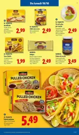 Volantino Lidl settimana 42 Pagina 49: EL TEQUITO Tris di salse per nacho €2,49, EL TEQUITO Enchilada €2,99