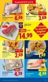 Volantino Lidl settimana 42 Pagina 9: Trancio di fesa di tacchino €6,49, Polpettine di filetto di pollo €2,69