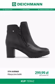 Deichmann gazetka tydzień 42 Strona 3: 5TH AVENUE Klasyczne botki €299,99