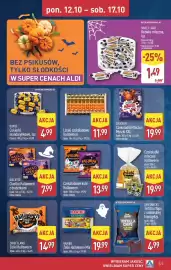 ALDI gazetka | ALDI Pełna oferta od poniedziałku 12.10 do soboty 17.10 Strona 23: Czekoladki mleczne Halloween €19,99