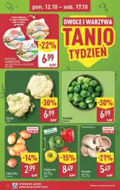 ALDI gazetka | ALDI Pełna oferta od poniedziałku 12.10 do soboty 17.10 Strona 4: Boczniki €5,49, Papryka mix €8,49