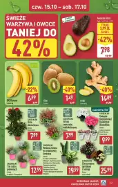 ALDI gazetka tydzień 42 Strona 43: Kiwi €1,49, BIO Banany €6,99